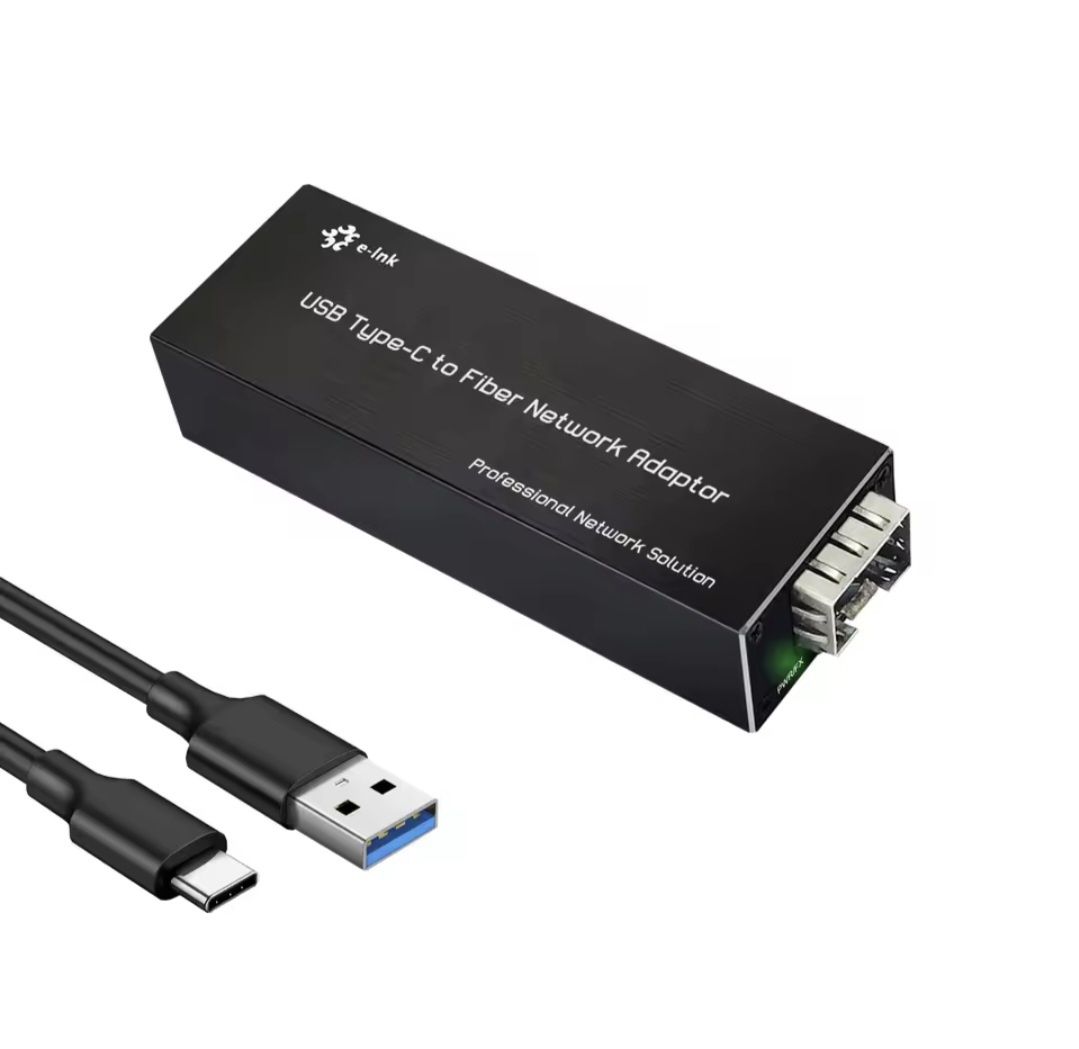 Adaptador Micro Mini USB-C 3.0 para SFP Gigabit