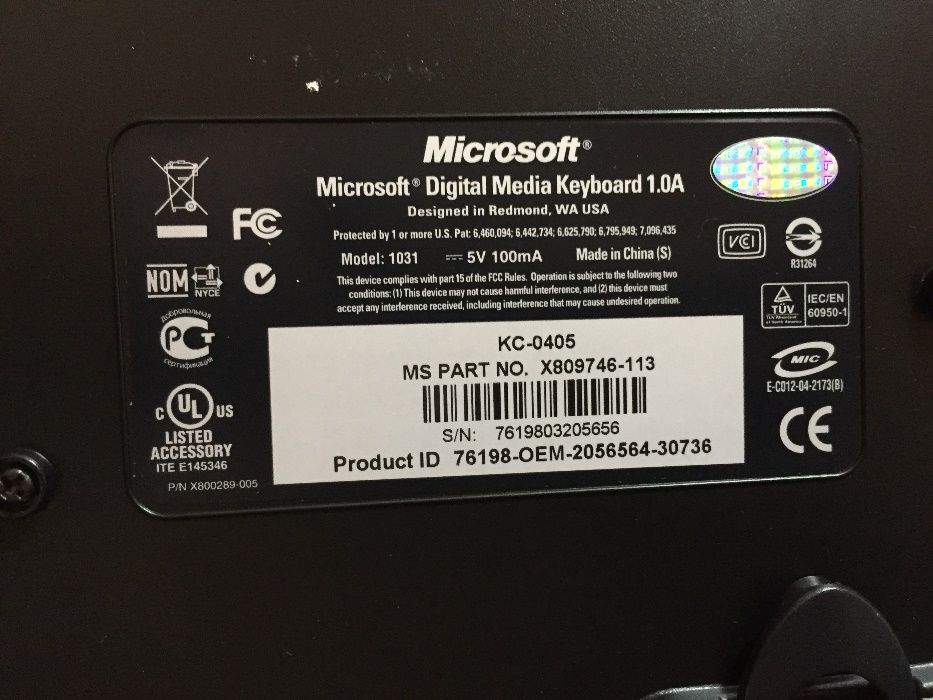 teclado microsoft
