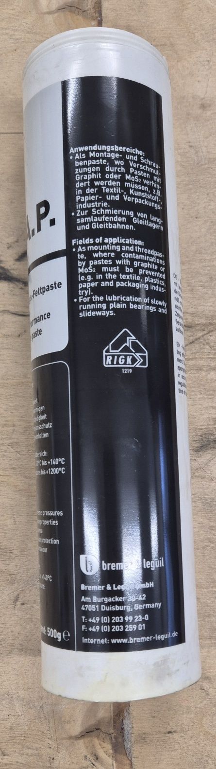 Smar Rivolta W.A.P kartusz 500 g