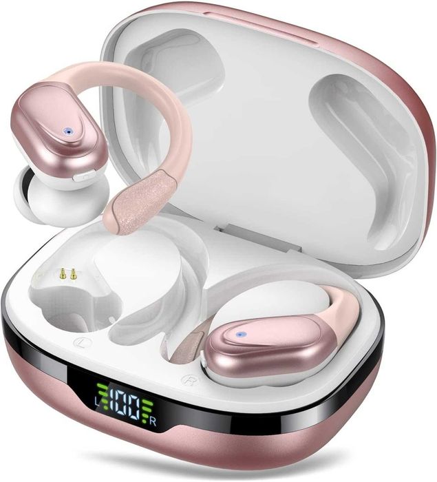 Cascho BX17 bezprzewodowe Słuchawki Bluetooth 5.3 do 50h Róż złoto