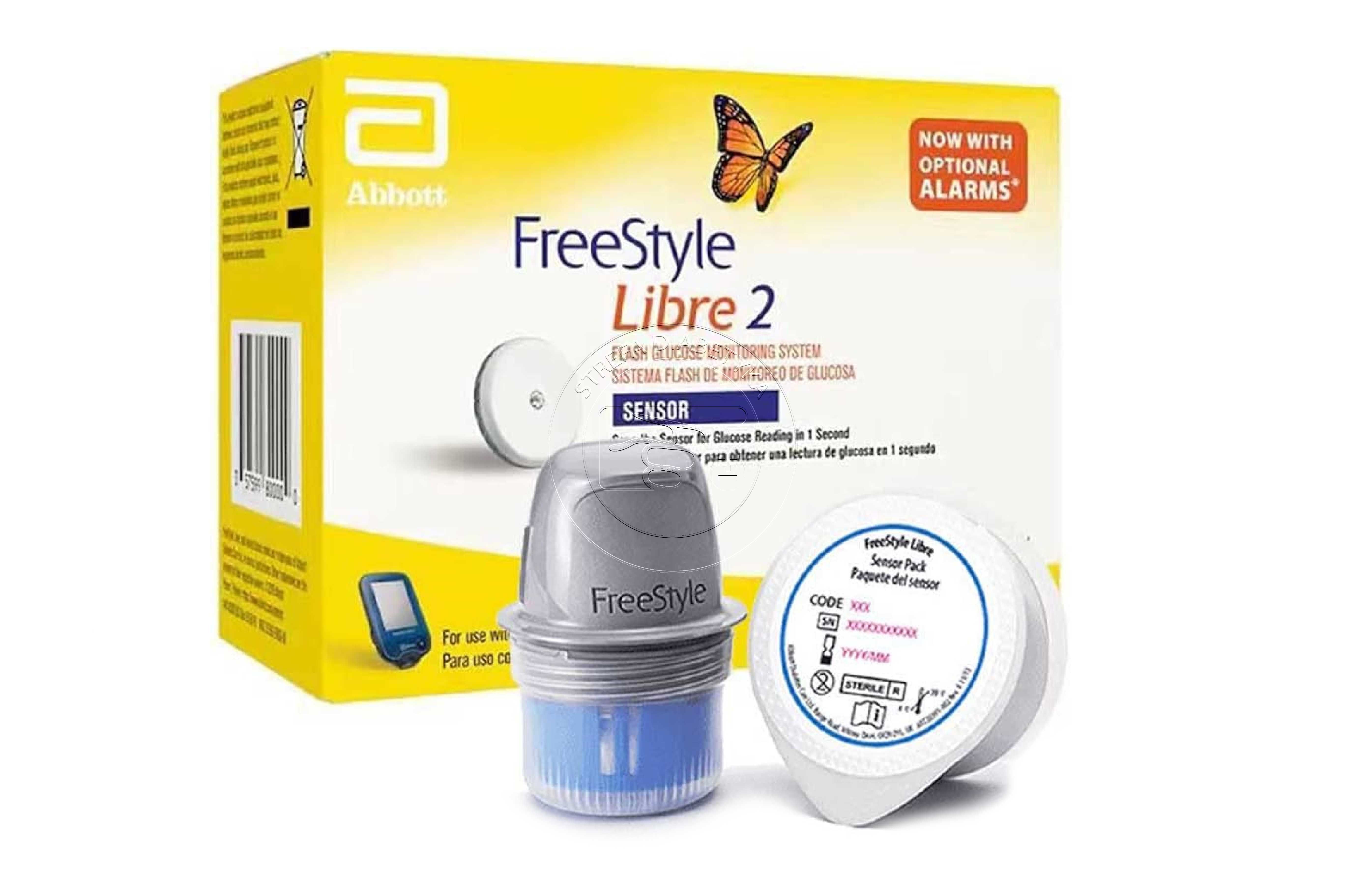 2 x Sensor – FREESTYLE LIBRE 2 + Aplikator + Plaster + Gazik + GRATIS