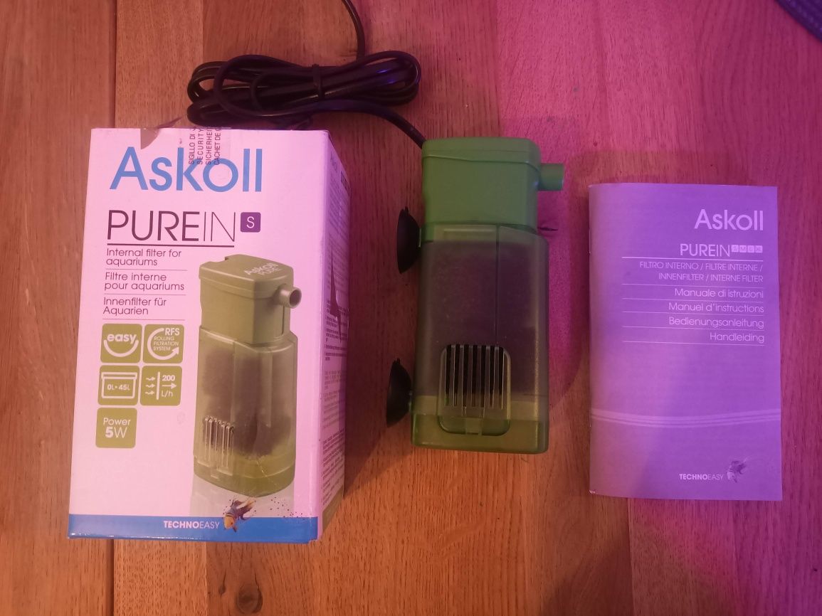 Askoll Pure in S NOWY filtr wewnętrzny