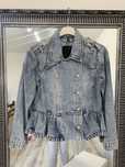 Kurtka jeansowa damska katana jeans marynarka wzor Chanel  zakoet S