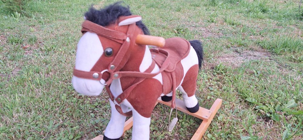 3+ Koń konik na biegunach bujak dla dzieci zabawka huśtawka