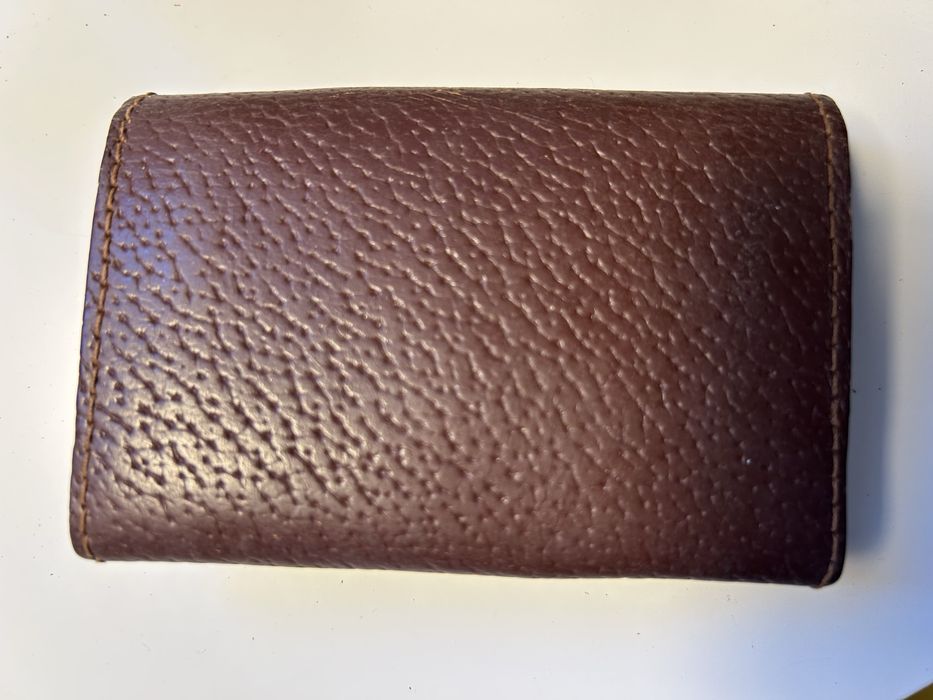 Porta moedas em pele vintage nova