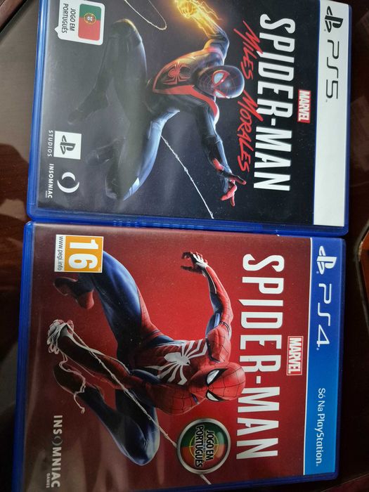 Spider Man e Spider Man Miles Morales PS4 e PS5