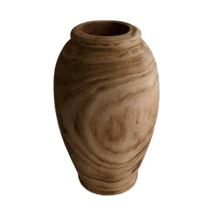 Drewniany wazon natural