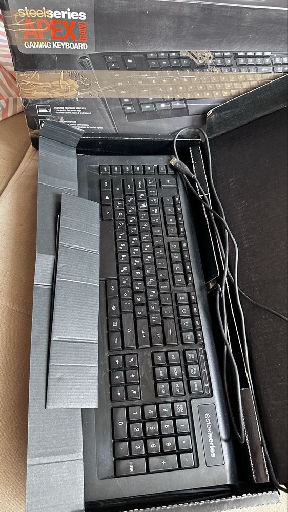 Клавіатура SteelSeries Apex Raw з білою підсвіткою