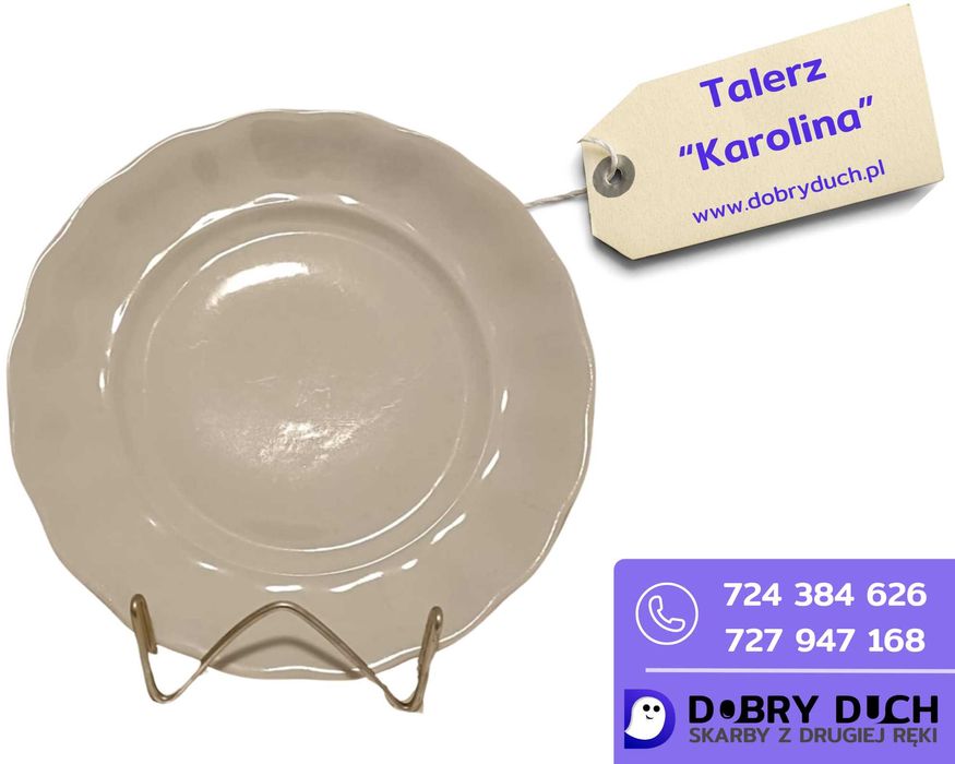 Duży talerz "Karolina" PRL