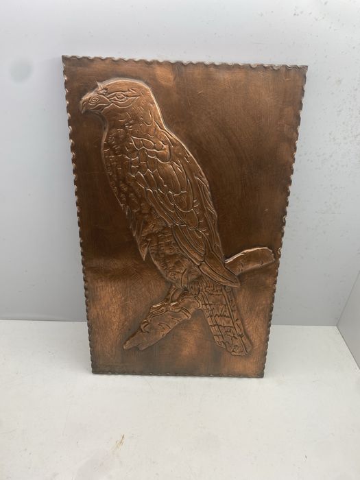 quadro em folha  de cobre