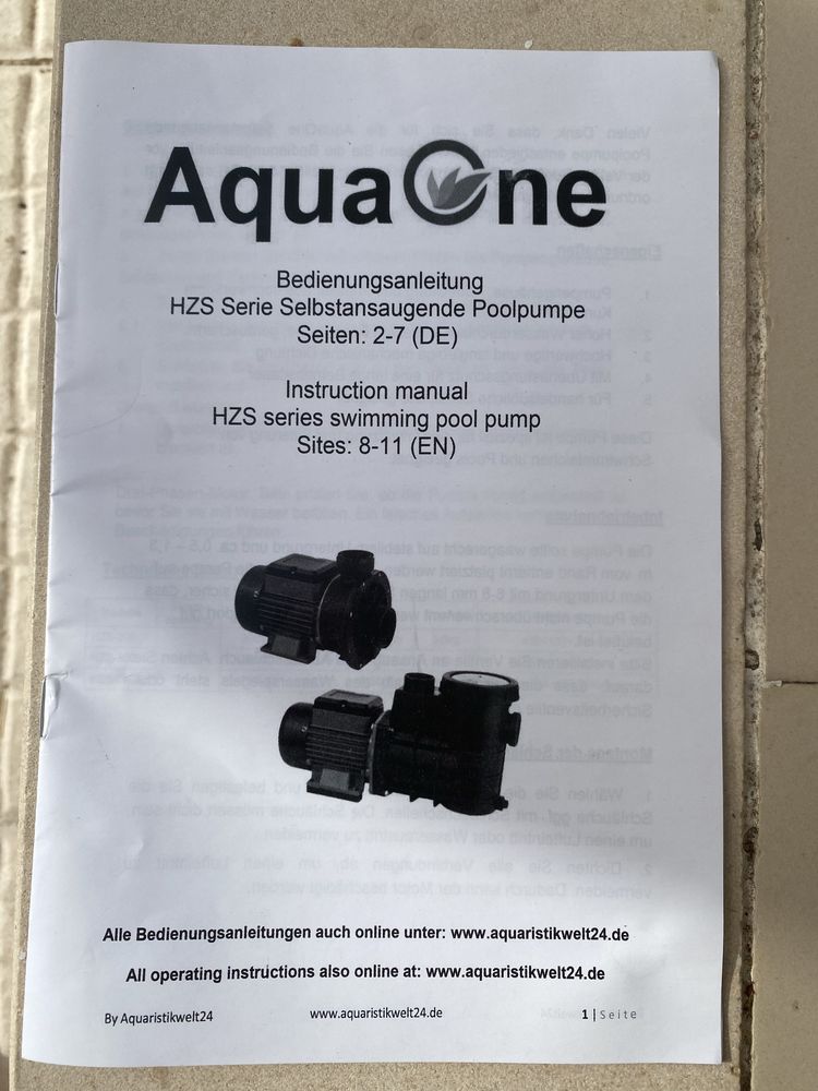 Bomba centrífoga de piscina