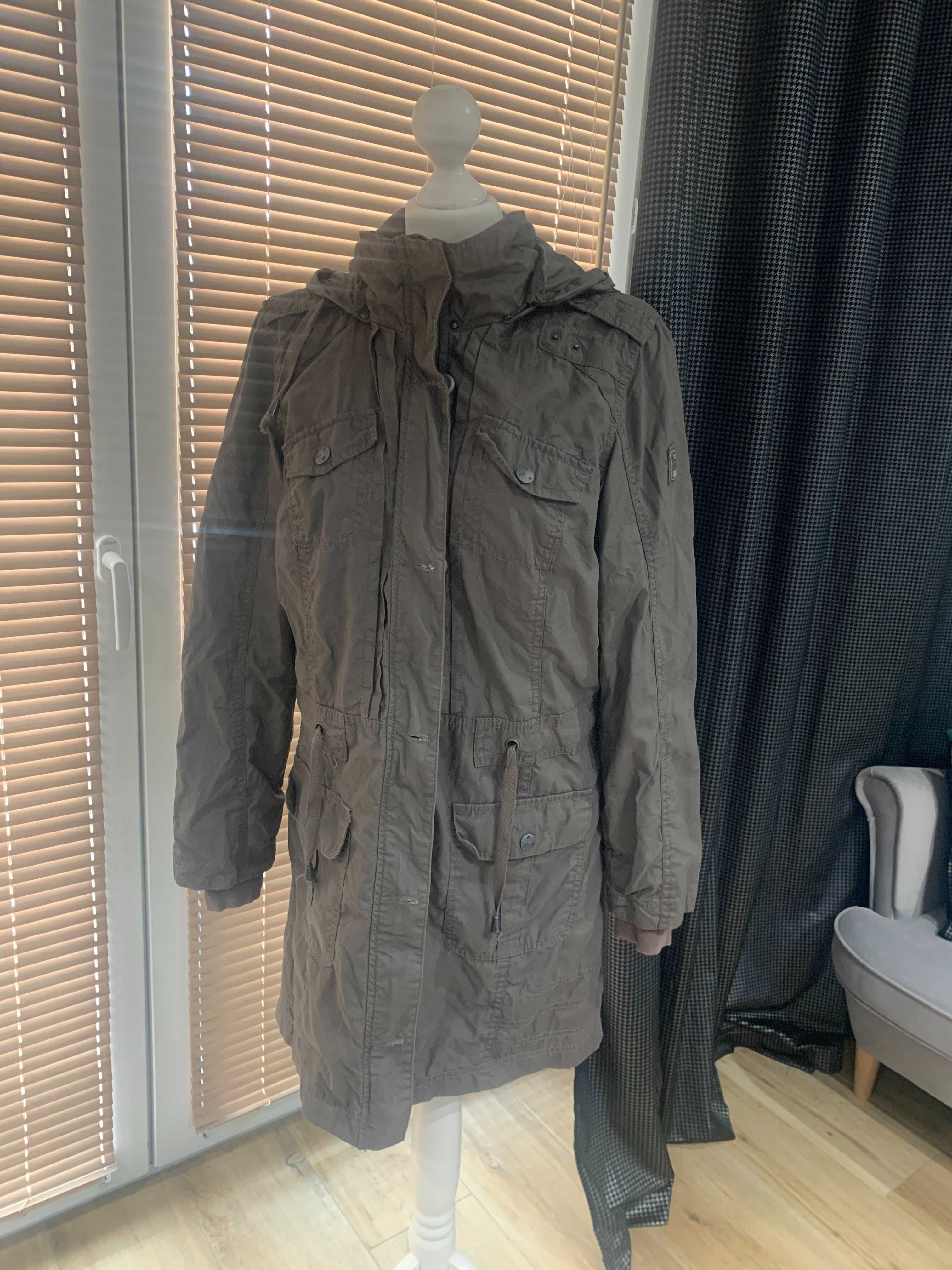 Parka damska khaki