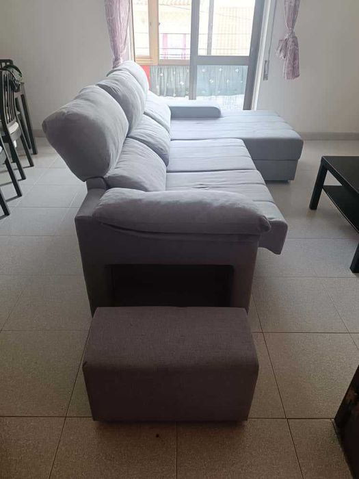 Sofá Conforama 2 lugares + chaise longue