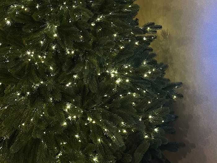 ДЕКОР ЯЛИНКА! Гірлянда Хвойна лапа, мішура на пульті. Тепле світло