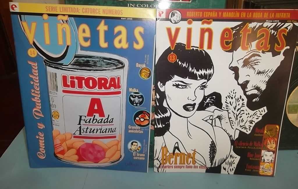 "VIÑETAS" , Revista espanhola de BD, coleção completa 14 números.
