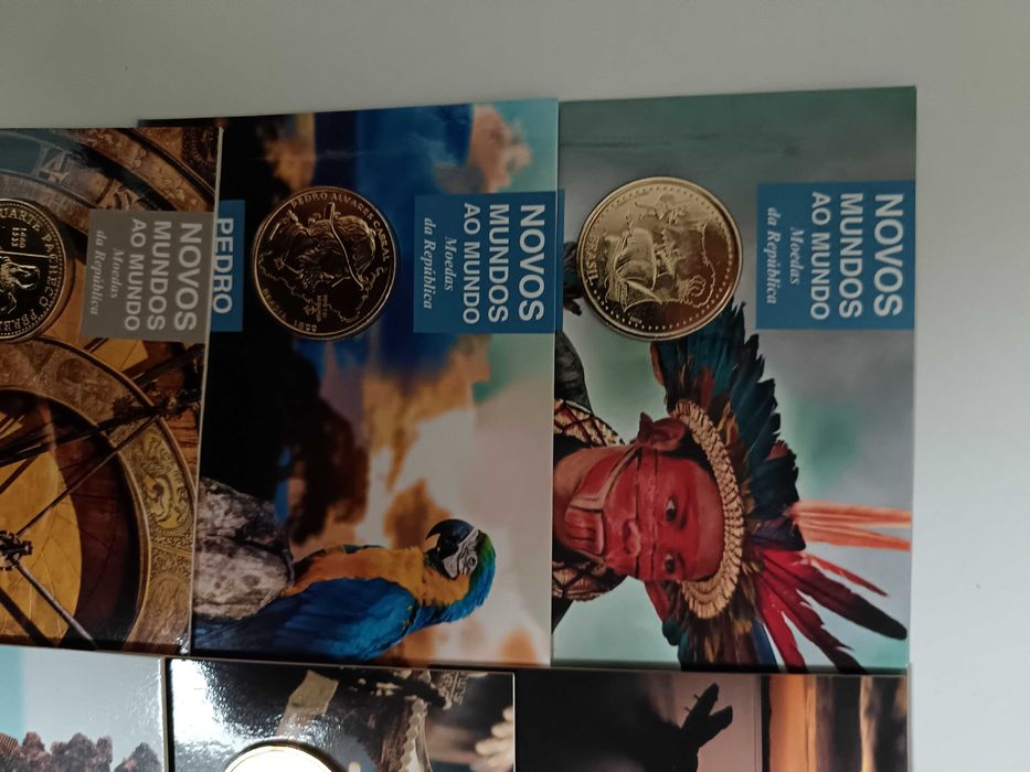 coleção 41 moedas banhadas a ouro _ Novos Mundos