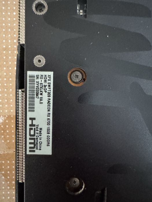 Karta graficzna radeon rx6700 10GB XFX