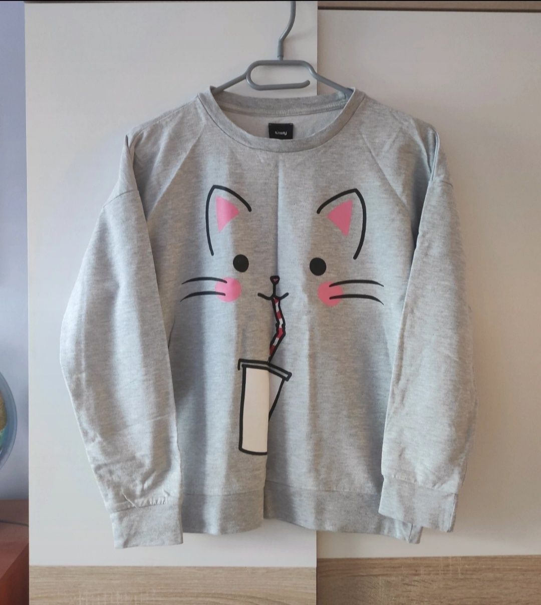 Bluza z nadrukiem Sinsay rozmiar XS