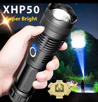 Lanterna Led XHP.50 Potente com Foco luz 500 metros 7000 Lúmens (Novo)