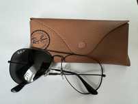 Rayban Aviator jedno szkło polazryzacja total black