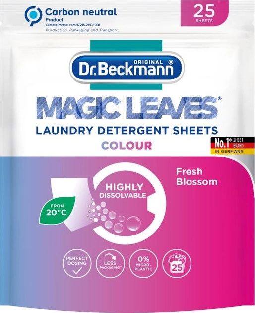 Серветки для прання Dr. Beckmann Magic Leaves 25 шт