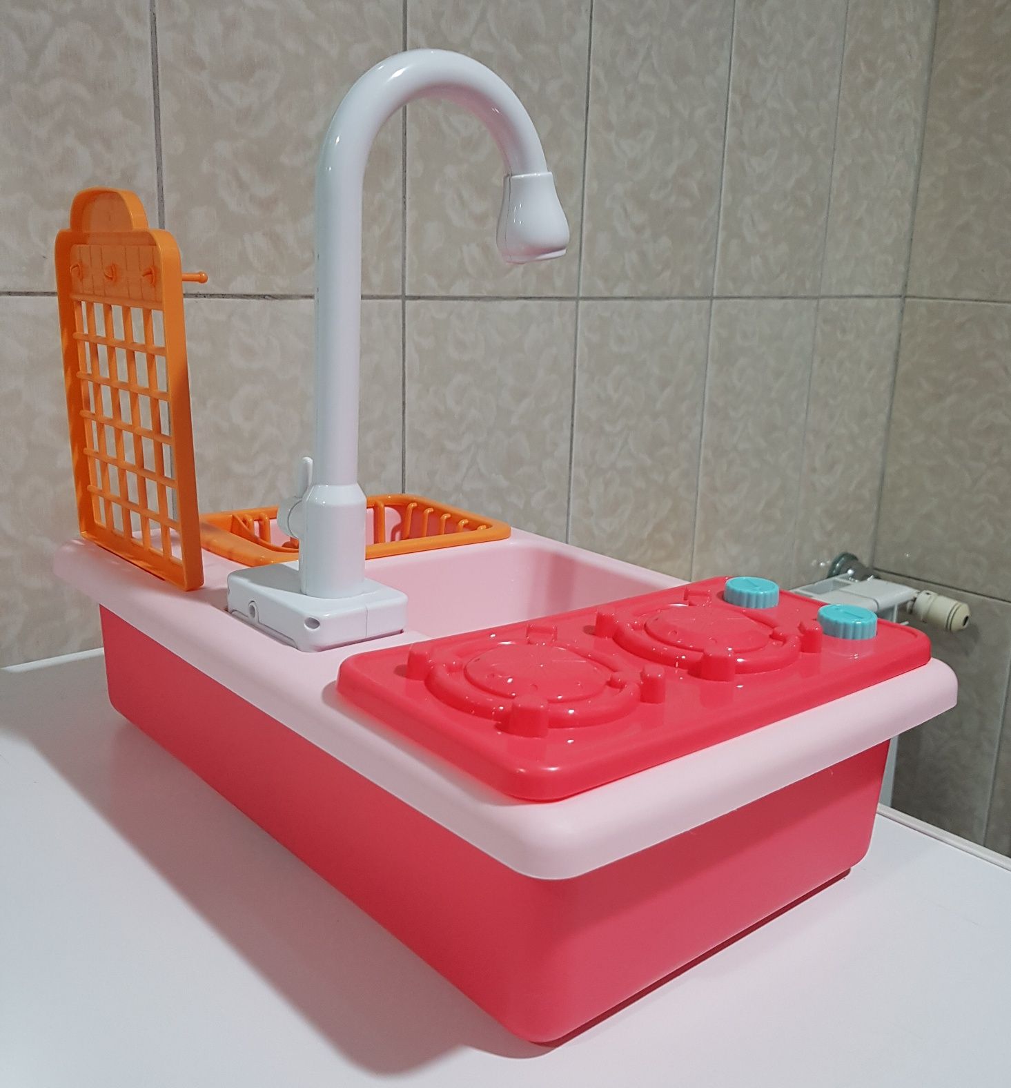 Brinquedo  Lava-Louças com Torneira a imitar uma verdadeira