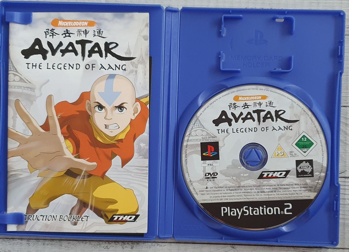 "Avatar Legend of Aang" PlayStation 2 wersja angielska