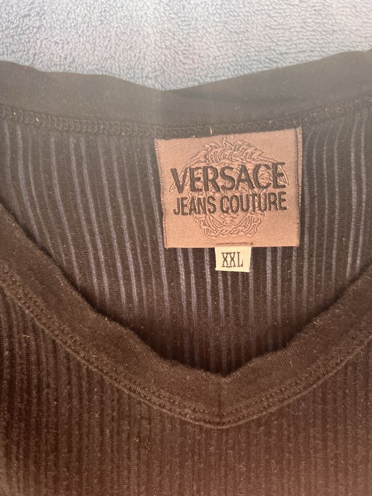 VERSACE Pół przezroczysta koszulka