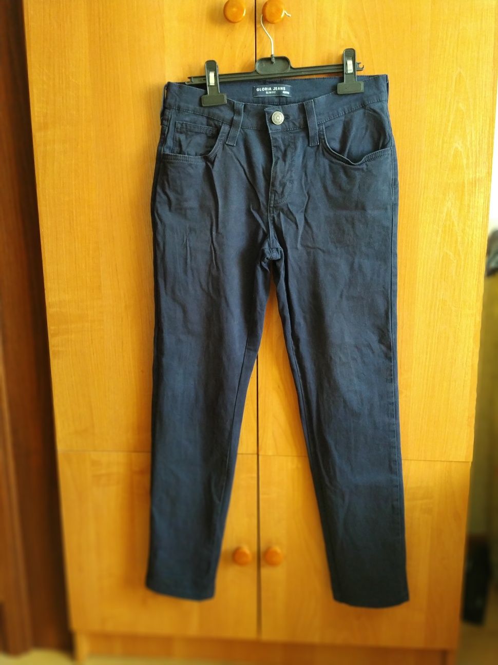 Штани р.170, 42 р. брюки котонові сині Gloria Jeans джинси