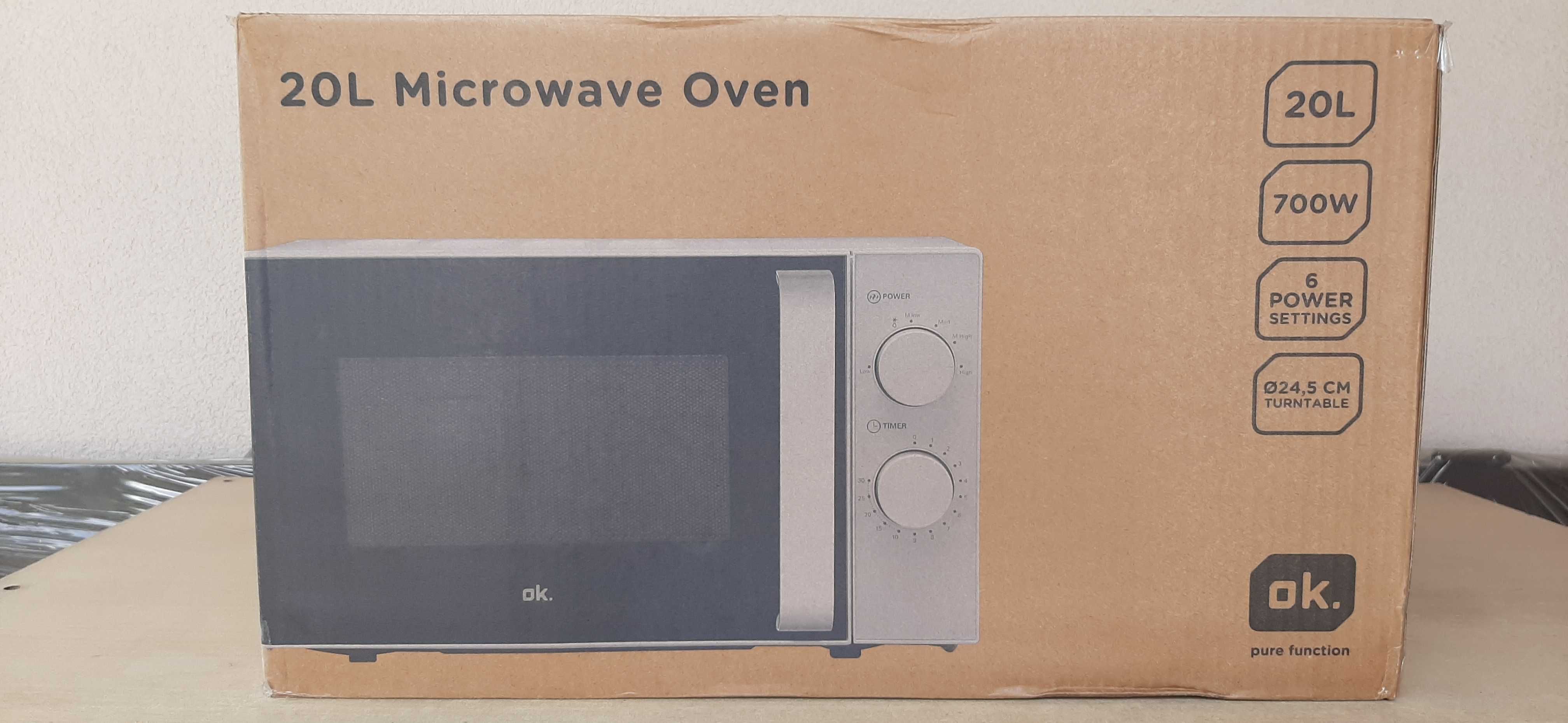 Kuchenka mikrofalowa firmy OK OMW 2024-1 W Biała 20l 700W
