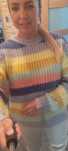Sweter damski oversize paski S M L