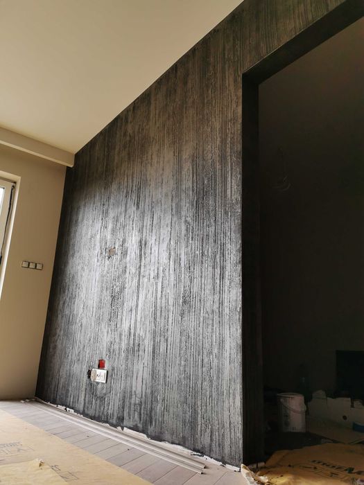 Dekoracje ścian beton architektoniczny tynki dekoracyjne malowanie