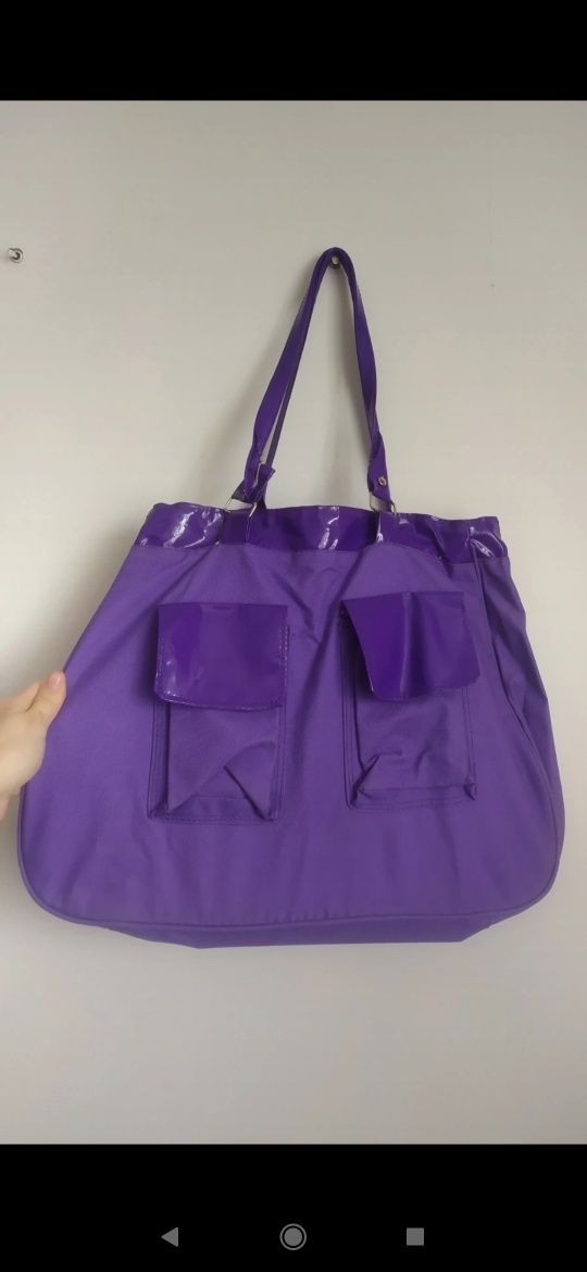 Fioletowa torba shopper