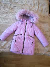 Куртка зимова дитяча для дівчаток -Deli  3-5 років