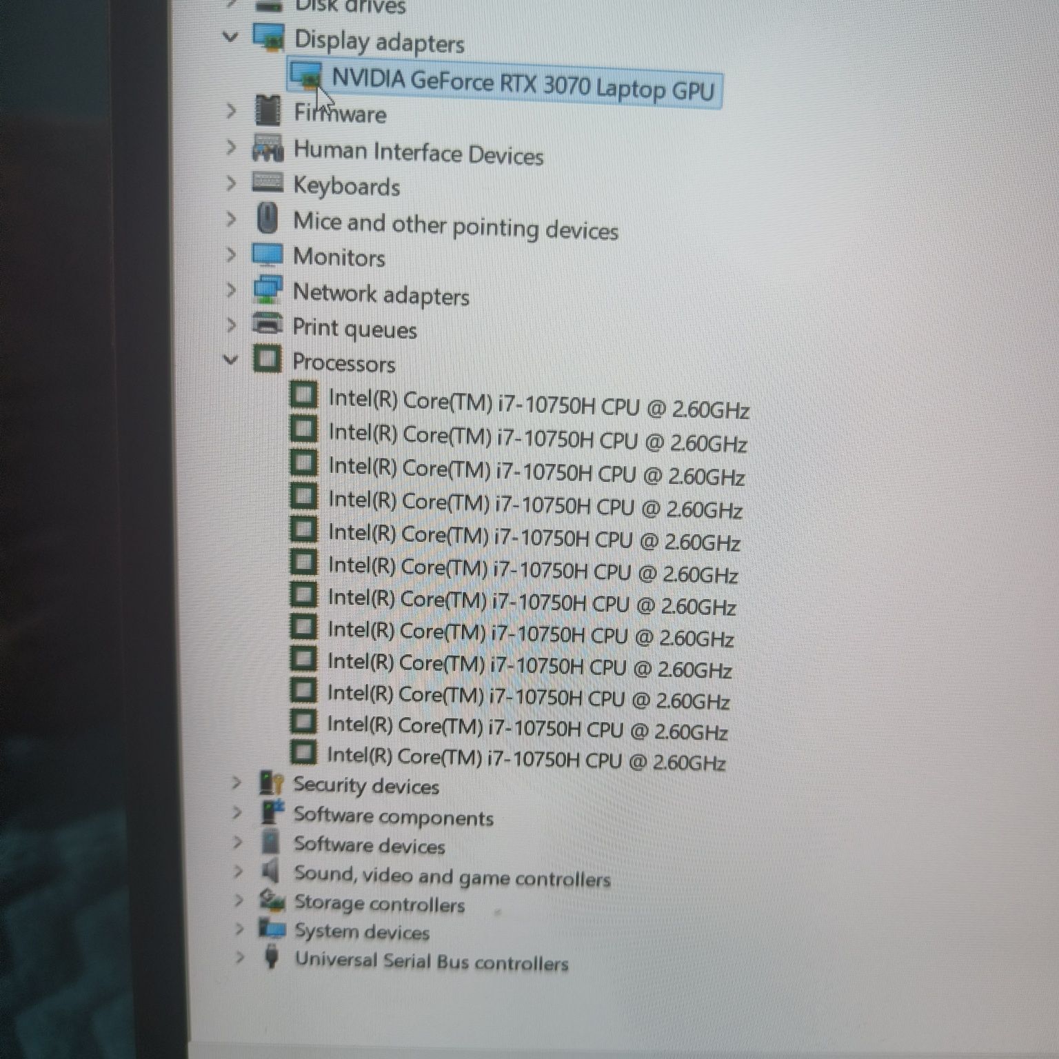 RTX 3070 MSI Leopard GP66 10UG-410
