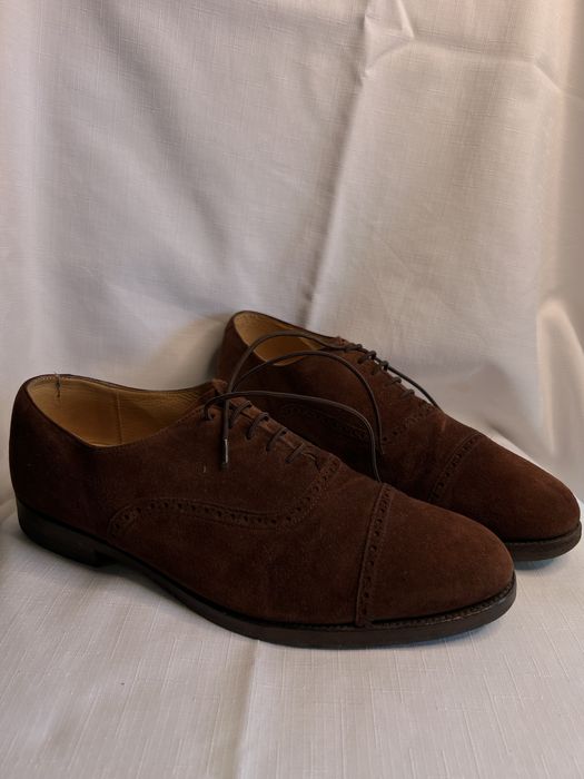 Туфлі броги  замшеві дерби оксфорди chapmen moore