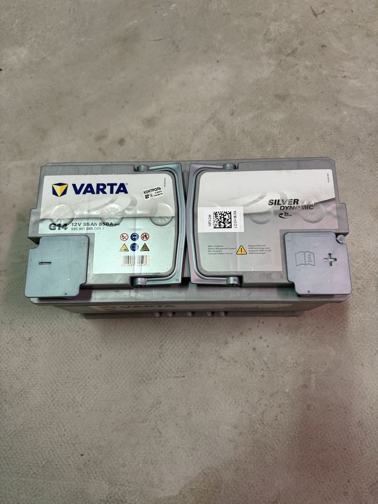 Акумулятор Varta 95 Ah/12V Start Stop plus AGM G14 [- +]