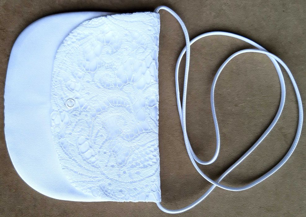 SKROMNA SUKIENKA KOMUNIJNA+bolerko+pelerynka+wianek+torebka