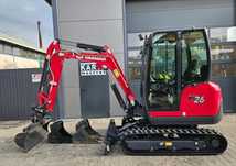Yanmar MINIKOPARKA YANMAR SV26 SV 26 25 VIO  27 2023R. 9 MTG  143.900 zł Netto, 3 szt łyżek, Stan Nowa 9 mtg , 2024