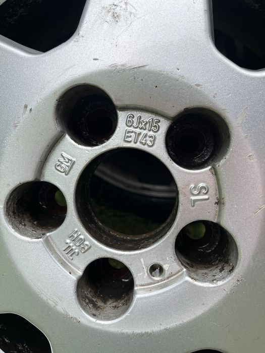 Alufelgi 15 cali 6Jx15 ET43 (Opel, Ford…)