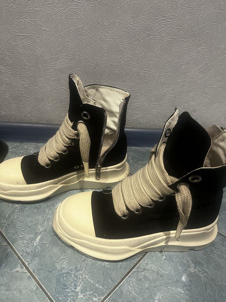 Rick owens jumbo laces abstract