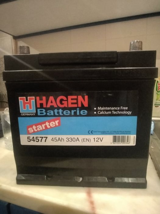 Bateria HAGEN  45Ah 330A  12 V (Automóvel)