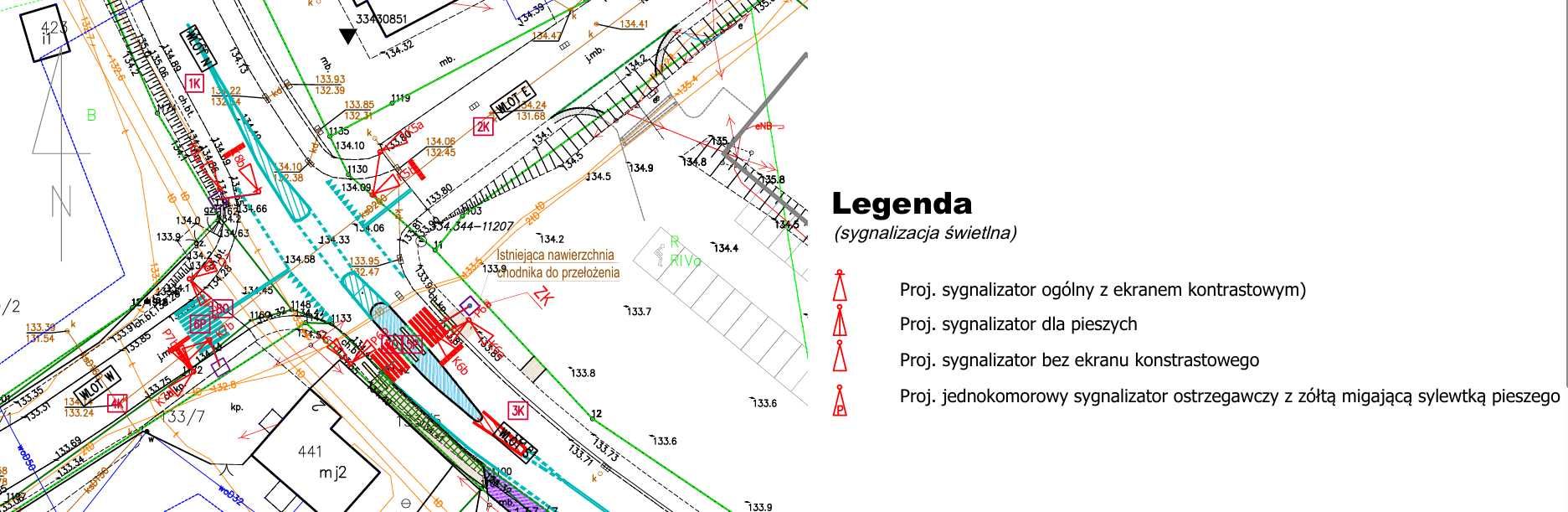 Nauka/Kurs AutoCAD/Budownictwo/Projekty na studia/Sygnalizacje/Rysunki