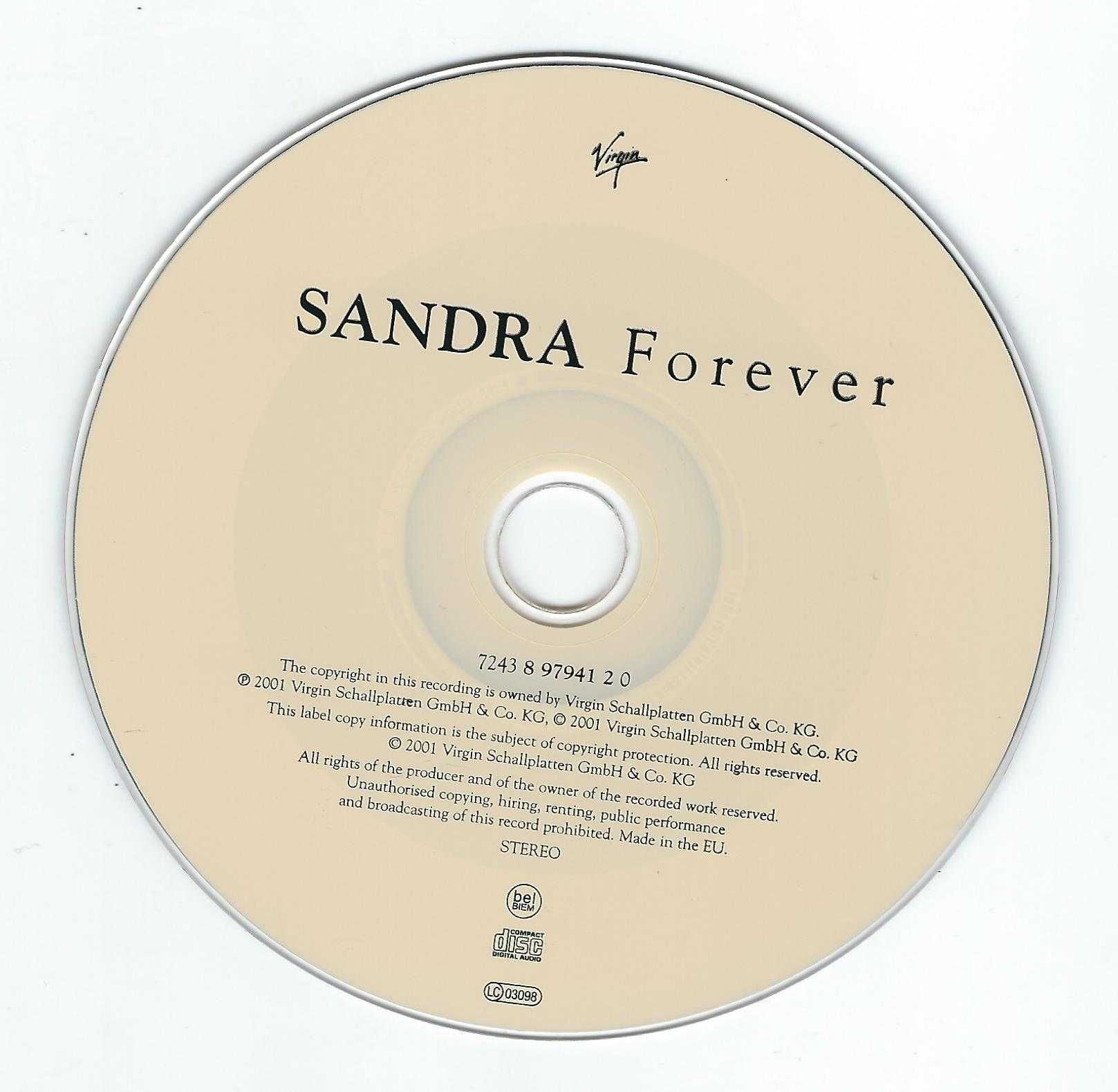 Maxi CD Sandra - Forever (2001) (Virgin)