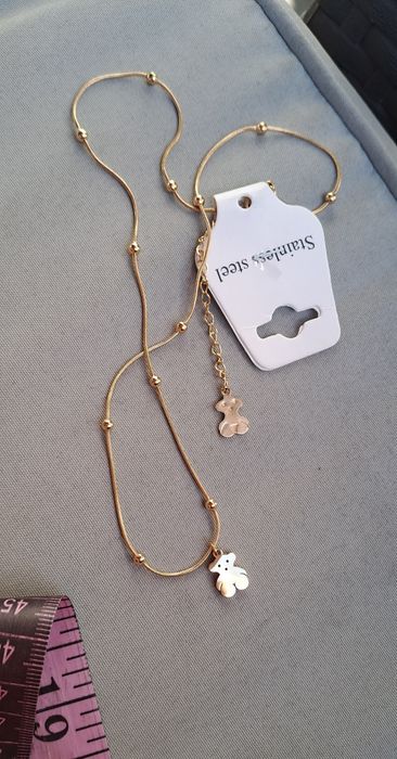 Naszyjnik Miś z kuleczkami