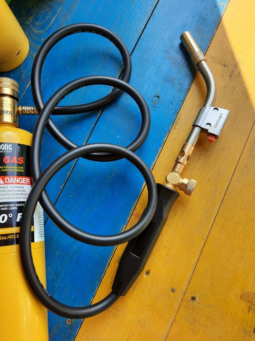 Горелка газовая, сварочная, пъезо под Мапп-Газ. Для пайки медных труб