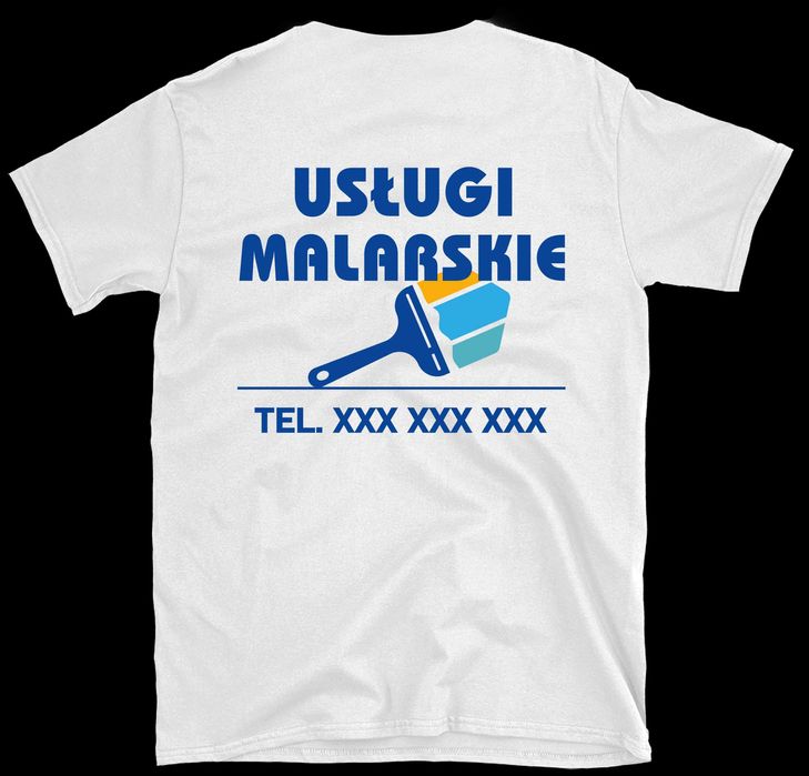 koszulka robocza, koszulka firmowa z nadrukiem usługi malarskie