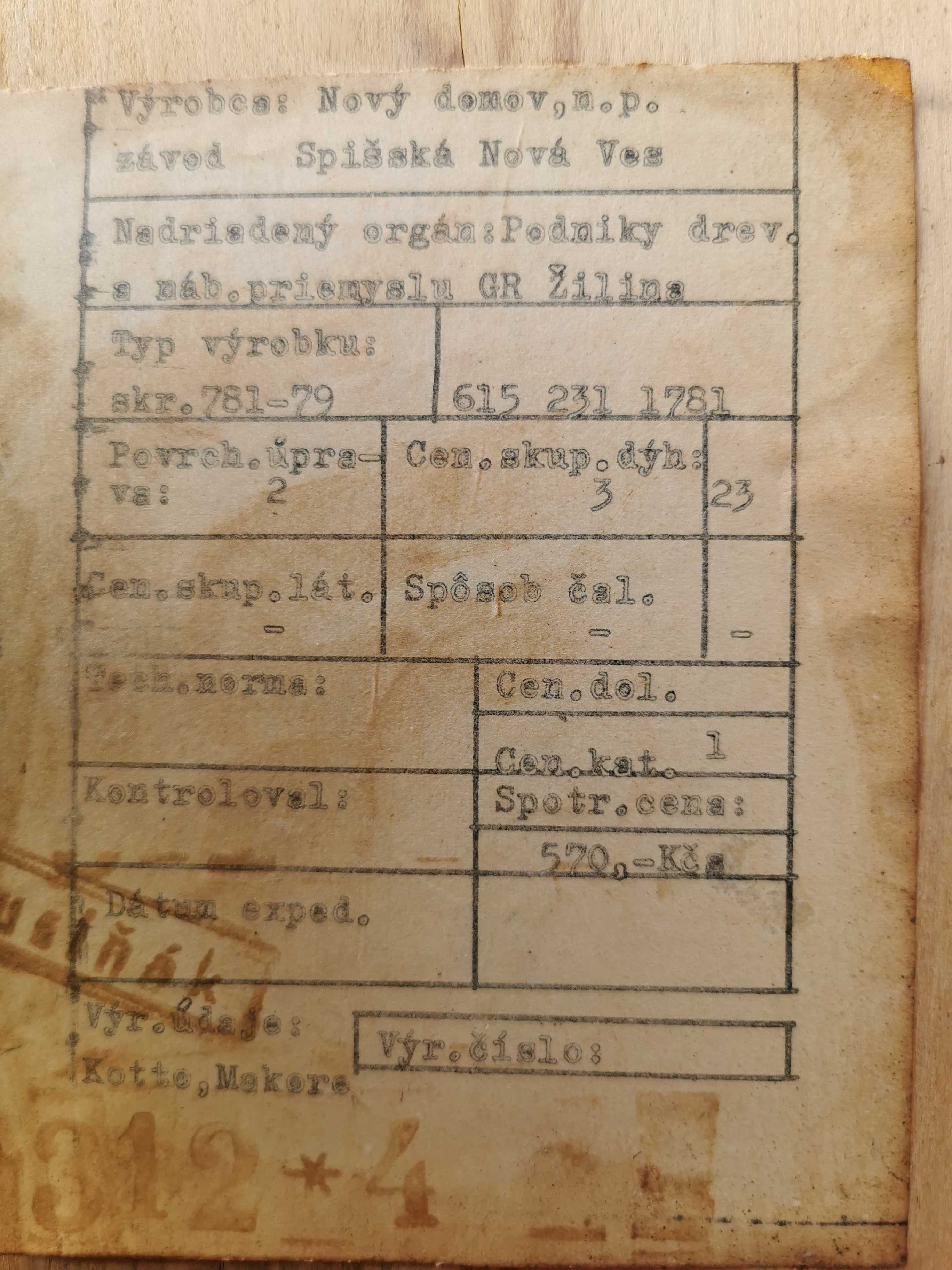 Pojemnik na pościel proj. F. Mezulanik, Czechosłowacja '60, PRL, RETRO