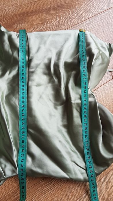 Magic Nights suknia wieczorowa z satyny w kolorze miętowym satyna 40 L