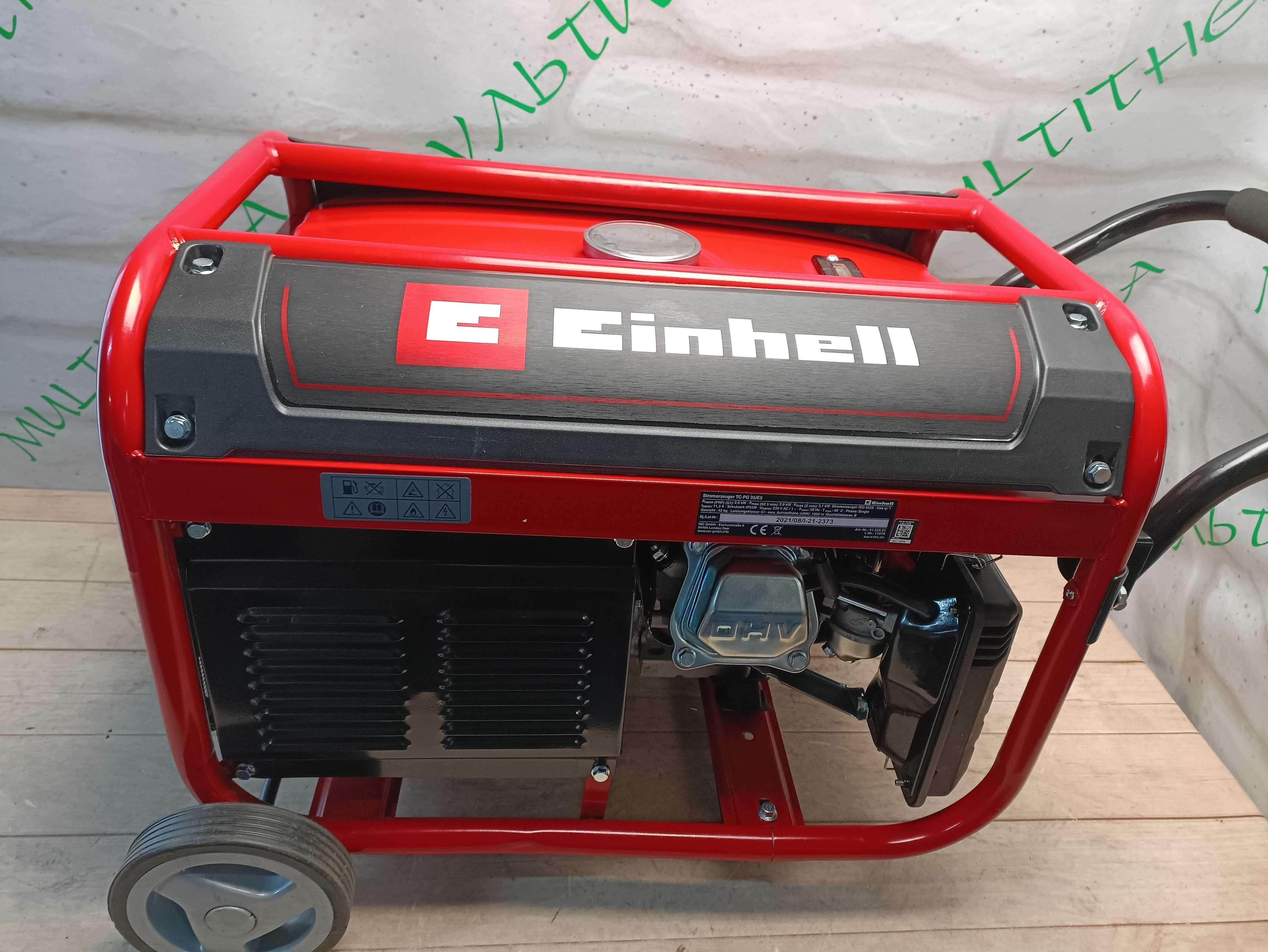 Бензиновий генератор Einhell TC-PG 35/E5, 3,1Квт, 2 розетки